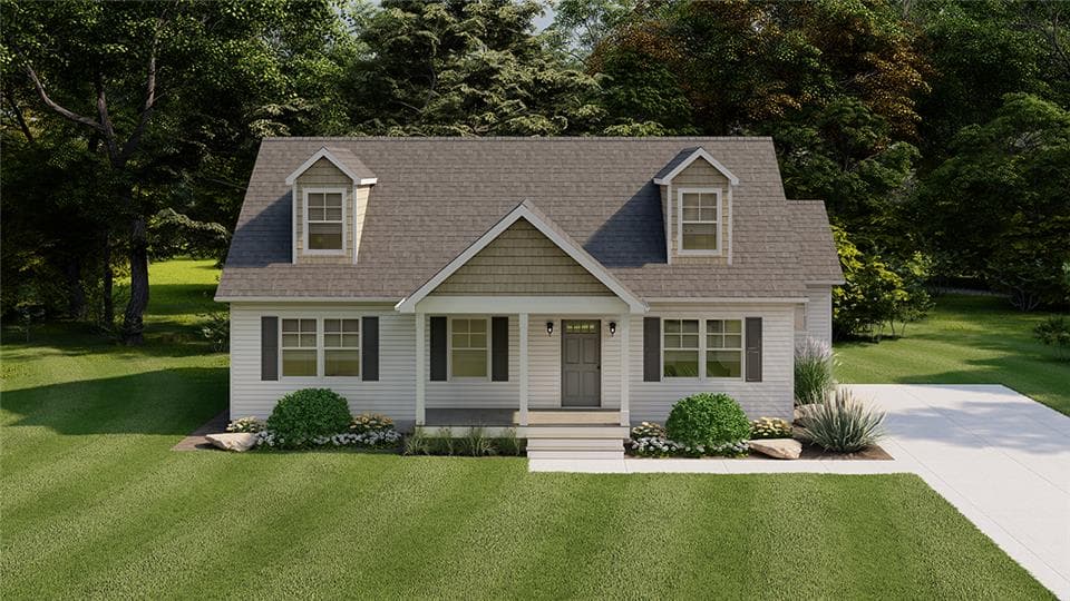 Fairfax ii cape hero, elevation, and exterior home features