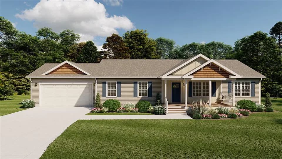 Homestead series hero and exterior home features