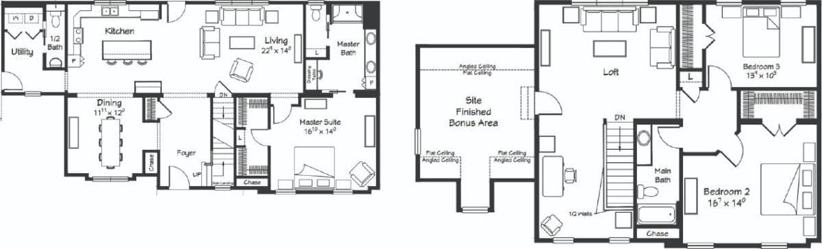 Diamond hill floor plan home features