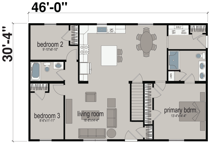 Ne-616 floor plan and hero home features