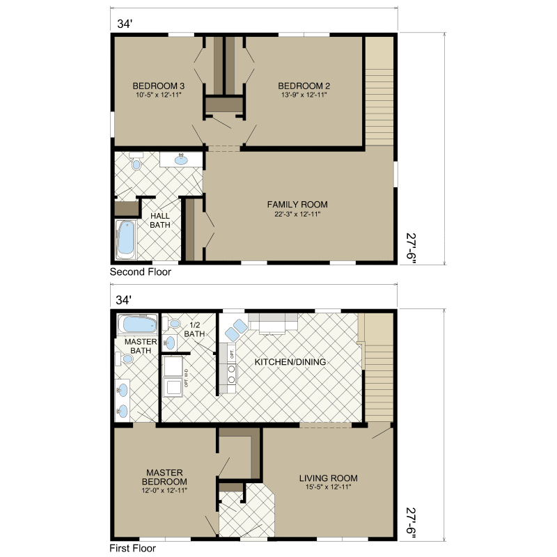 Edge le210 floor plan home features
