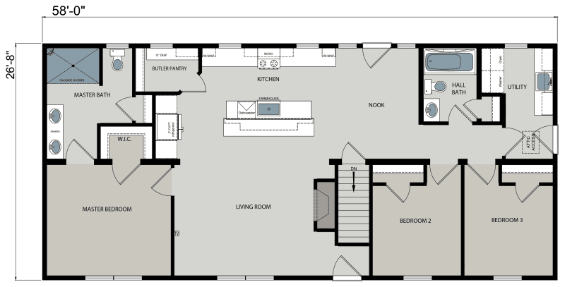 Ne-619 floor plan home features