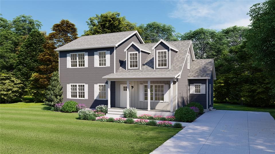 Fairfax hero, elevation, and exterior home features