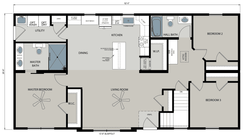 Merlot floor plan home features