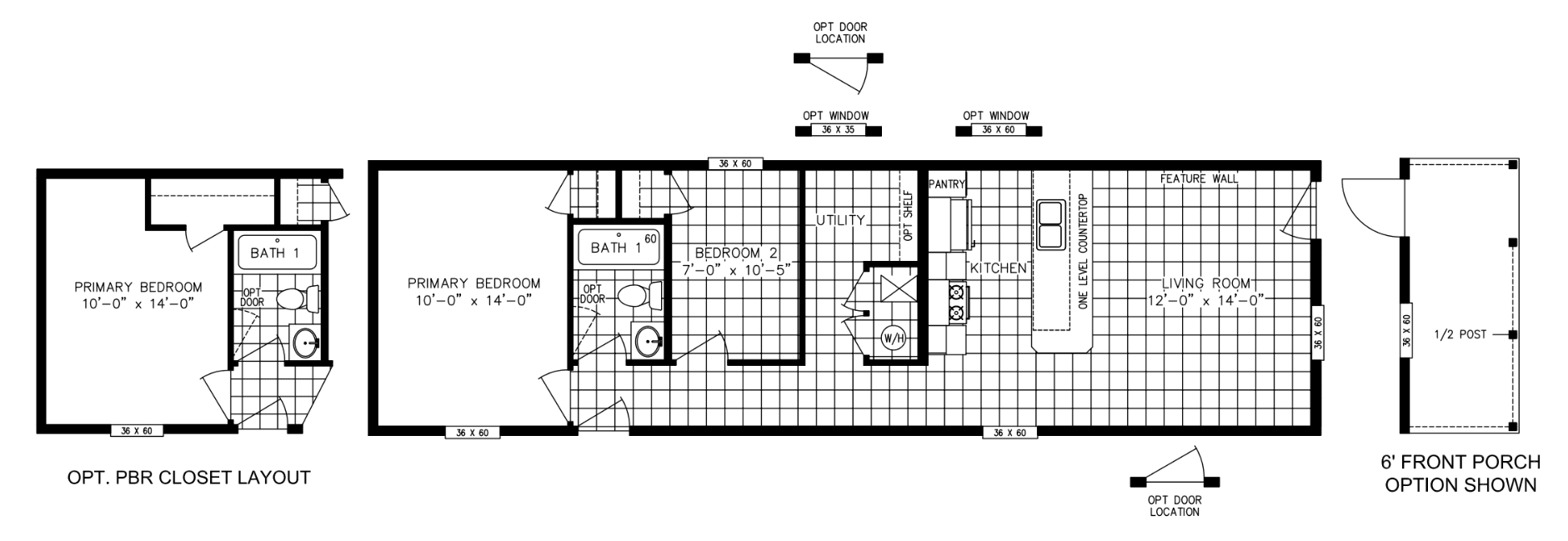 Peridot 52 floor plan and hero home features