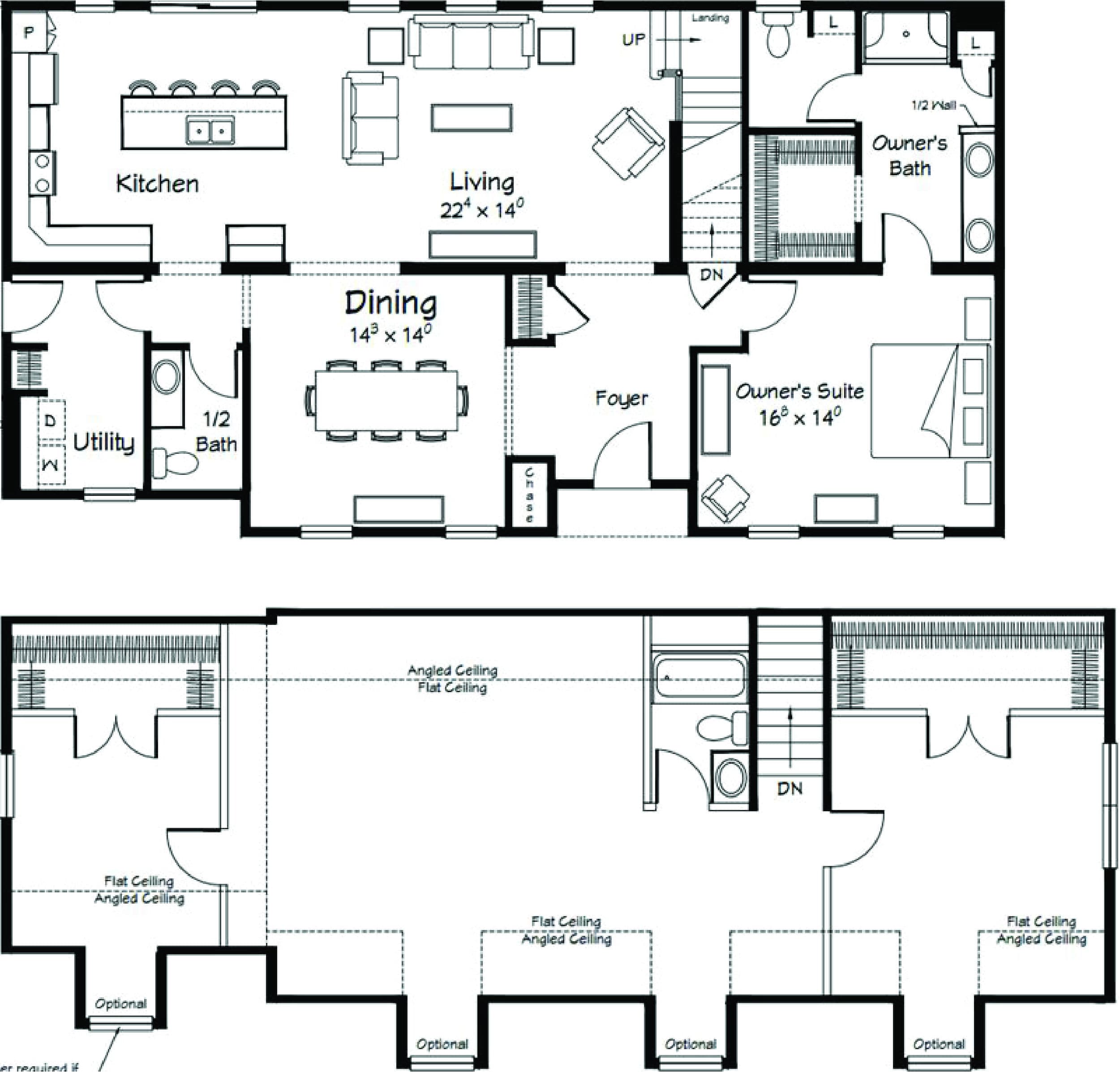 Augusta floor plan home features