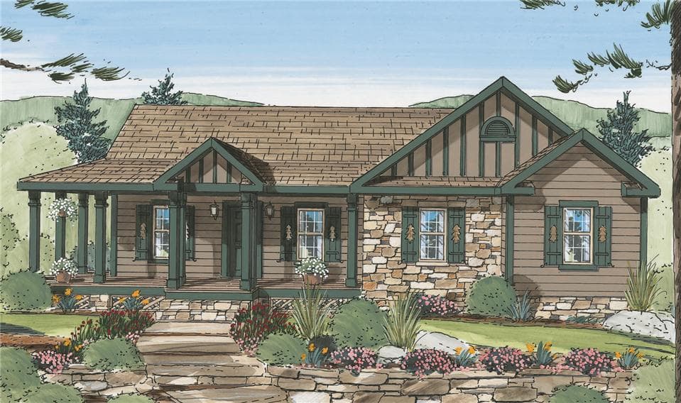 Berkshire ii hero, elevation, and exterior home features