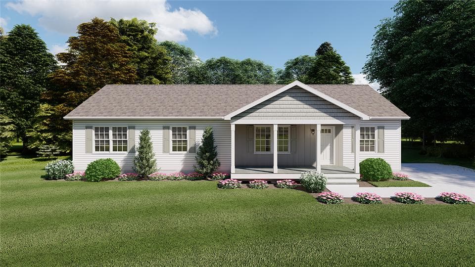 Ellenboro hero, elevation, and exterior home features