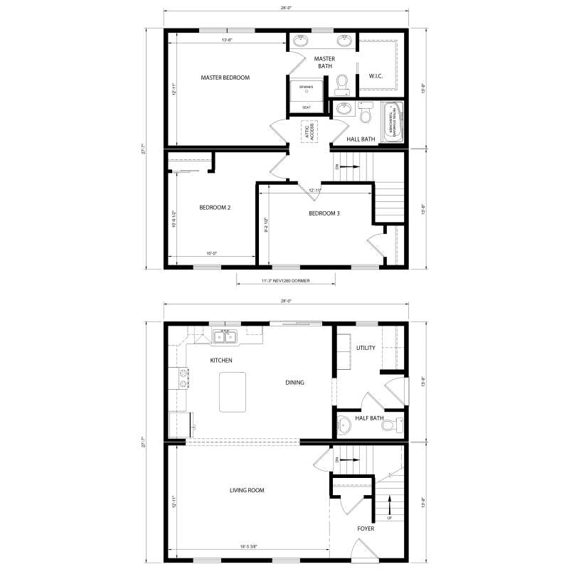 Buchanan floor plan home features