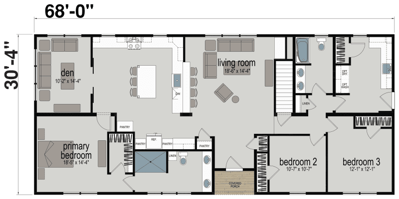 Catalina floor plan home features