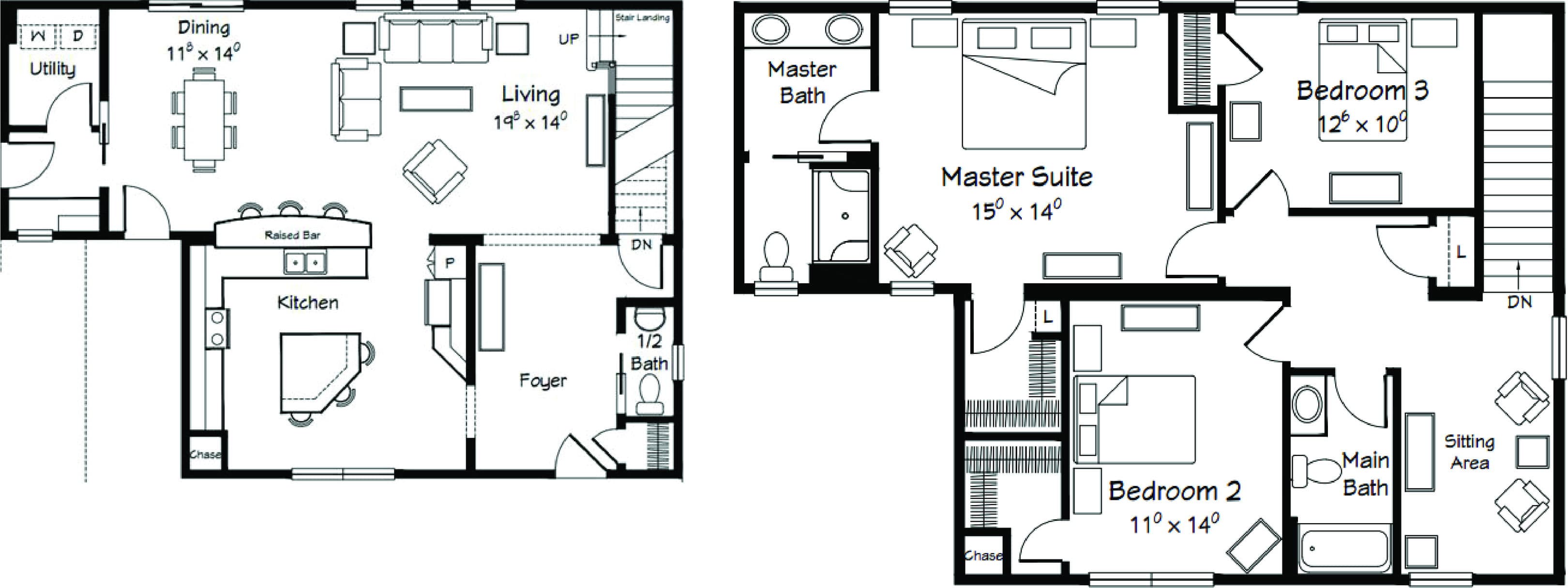 Derryville floor plan home features