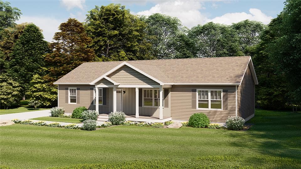 Elmira hero, elevation, and exterior home features