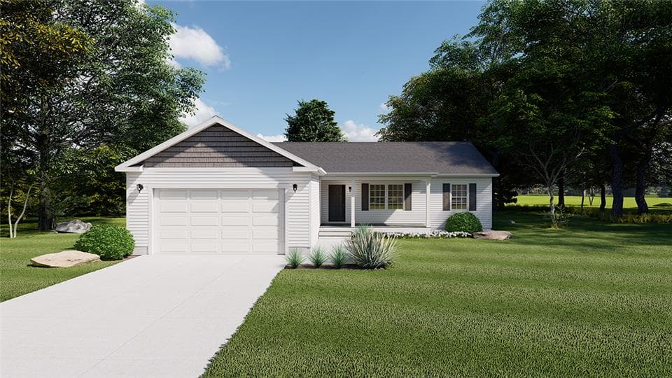 Greenfield ii hero, elevation, and exterior home features