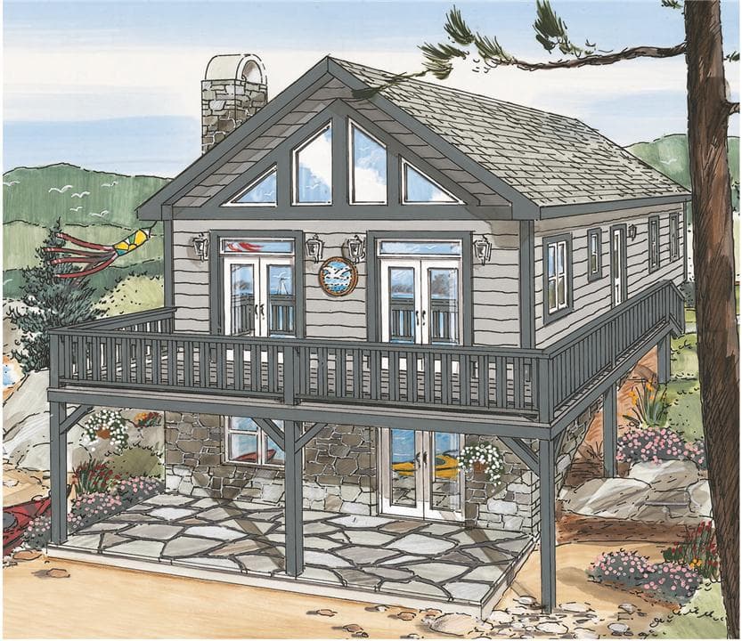 Woodlands ii cottage a hero, elevation, and exterior home features