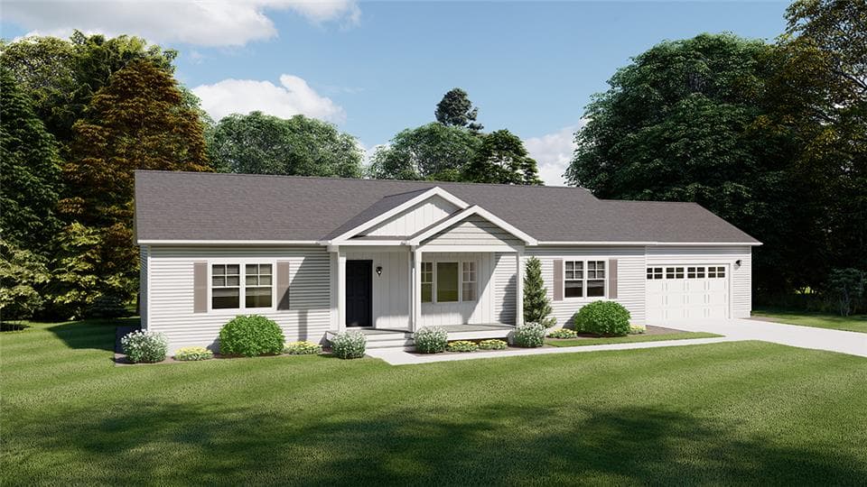 Steeplechase hero, elevation, and exterior home features