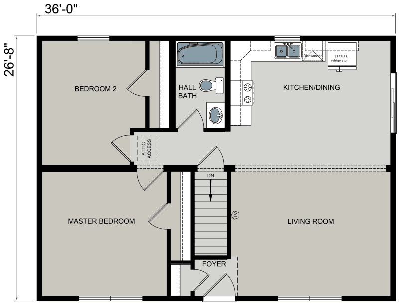 Ne-622 floor plan home features