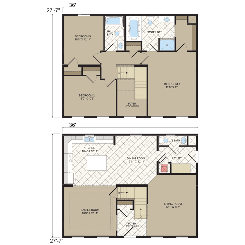 Edge le211-2 floor plan home features